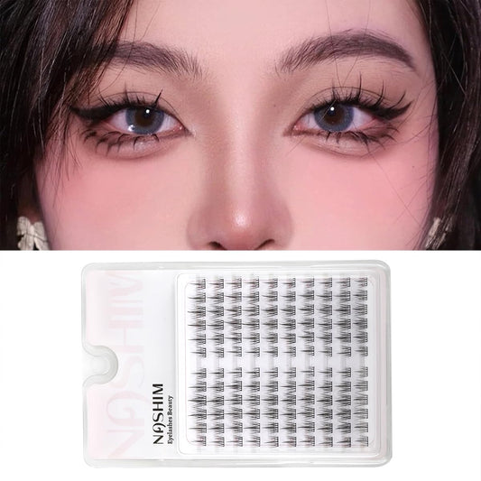 120pcs lash clusters false eyelash extensions in mixed lengths for natural, wispy eye makeup enhancement