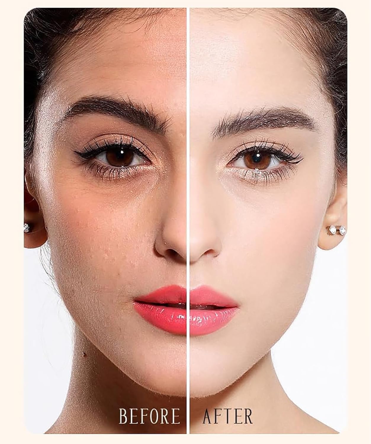 2 in 1 Korean Anti - Wrinkle Foudation Stick, Flawless Eraser Foundation stick with Brush, Double Head Face Make Up, Multi - Use Waterproof Traceless Long - Lasting Repair - LIKKA BEAUTY