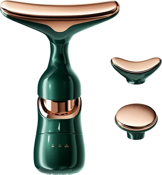 3 in 1 advanced face massager machine with vibration and ice roller for anti-wrinkle and skin lifting treatments