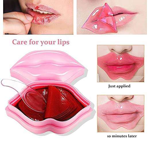 Bispy "Lip Mask For Dark Lips - Vitamin C & E Hydrating Lip Balm For Women - Anti - Drying, Skin Lightening Lip Treatment (Pack Of 20 Sheets)" - LIKKA BEAUTY
