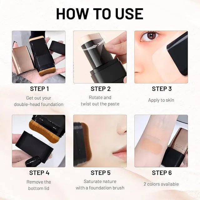 Korean 2 in 1 Glass Skin Foundation Stick - LIKKA BEAUTY