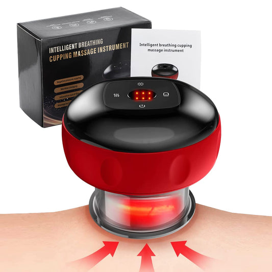 Plastic Electric Cupping Therapy Device Tool Rechargeable 3 In 1 Cupping Set, For Pain Relief, Small Cups - LIKKA BEAUTY