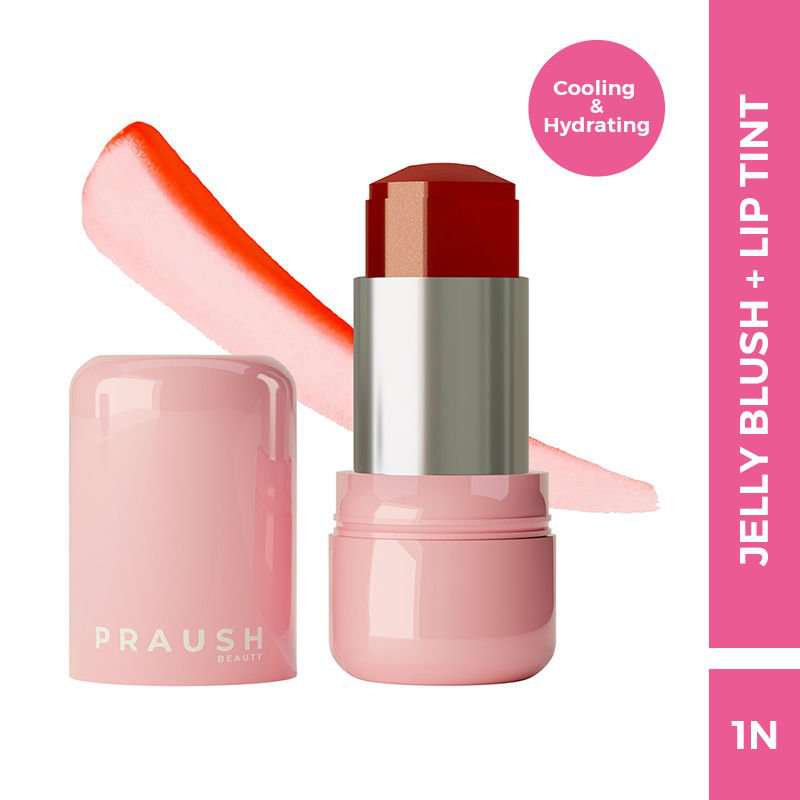 Praush Beauty Juicy Jelly Tint & Blush For Lips & Cheeks - Orange Slushy - LIKKA BEAUTY