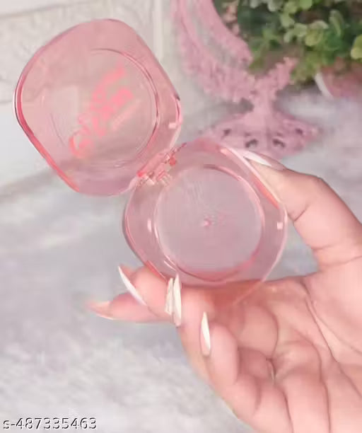 1 pc Portable Transparent Magic Crystal Blush, Color Changing Blush