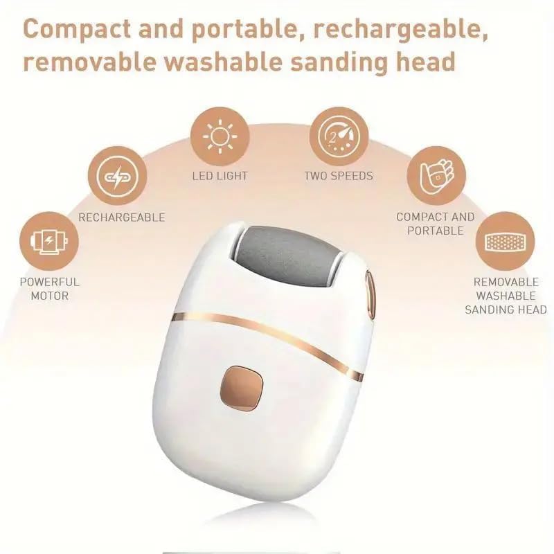 Xenos Rechargeable Callus Remover Pedicure Device for Women - Foot Scrubber for Dead Skin (pedicure machine) - LIKKA BEAUTY