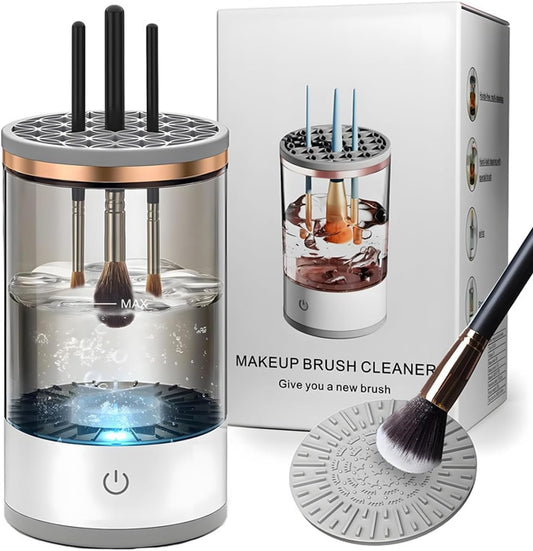 Your E - store Electric Makeup Brush Cleaning Machine – Automatic Makeup Brush Cleaner and Dryer for Quick Deep Cleaning – Portable Easy to Use and Suitable for All Brush Sizes - LIKKA BEAUTY